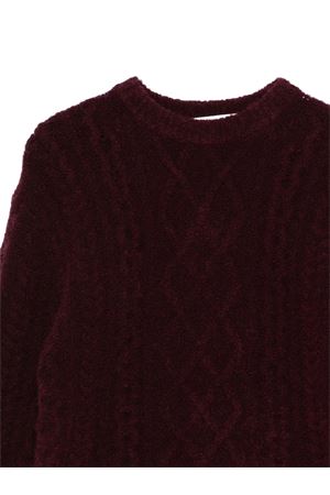 maglione in cotone rosso PAOLO PECORA KIDS | PP4094MOST